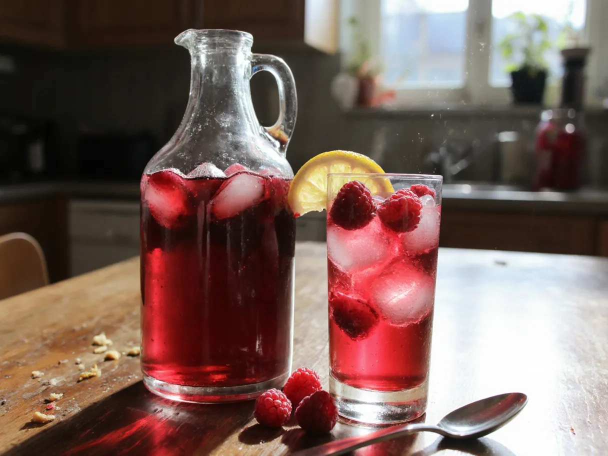 Malinový sirup — leto vo fľaši