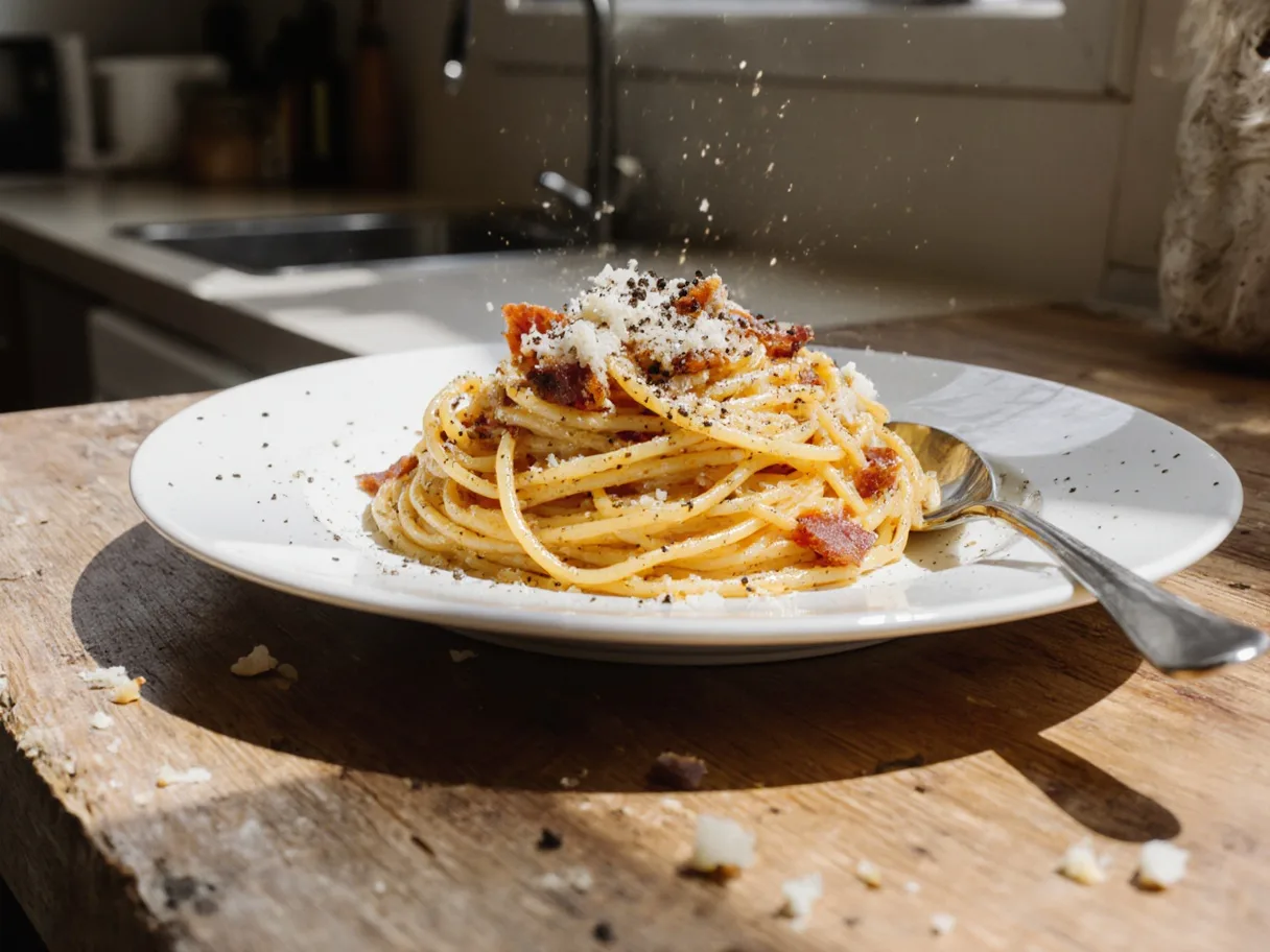 Špagety carbonara — bez smotany, ako v Ríme