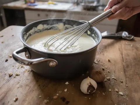 Bešamel — základná biela omáčka bez hrudiek