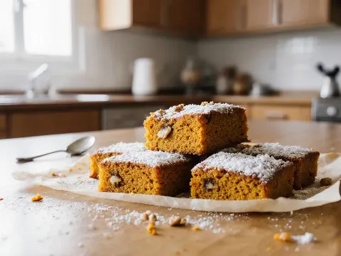 Tekvicový koláč so škoricou a orechmi