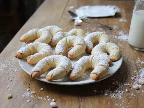 Vanilkové rožky, ktoré sa nelámu