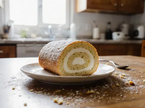 Zamatová roláda s tvarohovým krémom